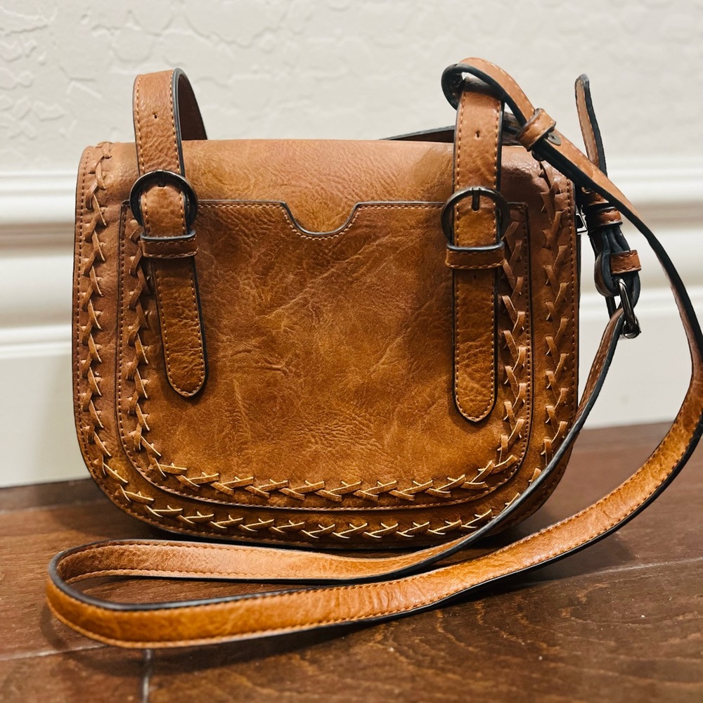 NEW! Genuine Leather Satchel Purse